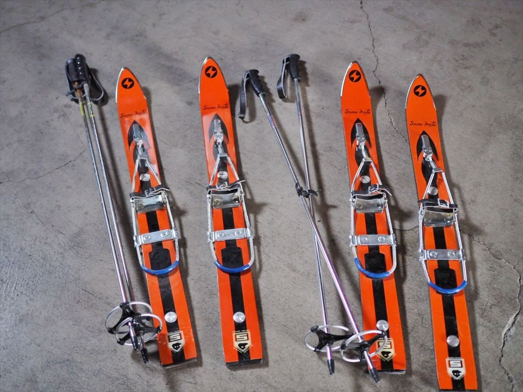 ヴィンテージスキー板 子供用 長野県 SnowMate 昭和後期 古録展 品番H 1730