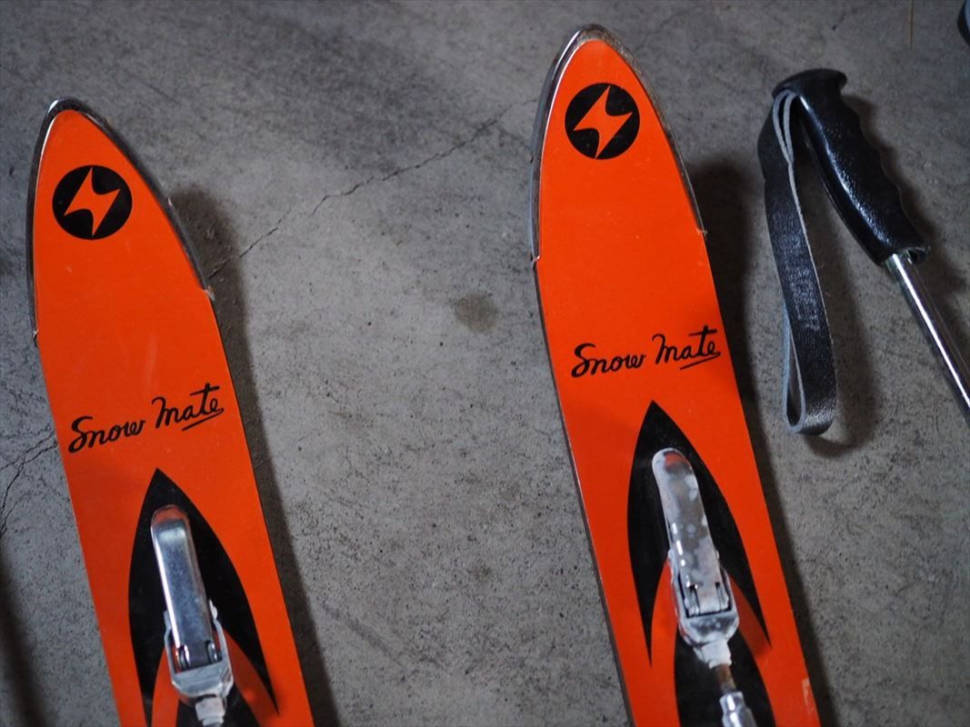 ヴィンテージスキー板 子供用 長野県 SnowMate 昭和後期 古録展 品番H 1730