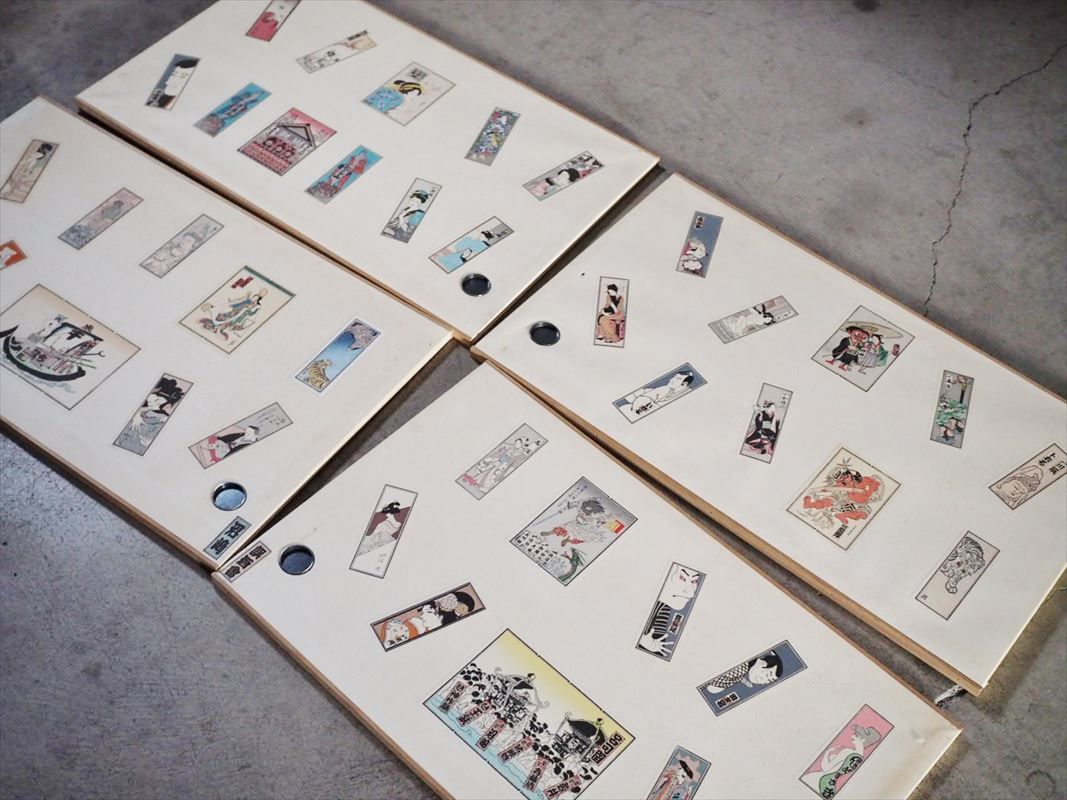 千社札 小型襖セット 昭和後期 古録展 品番K 2342