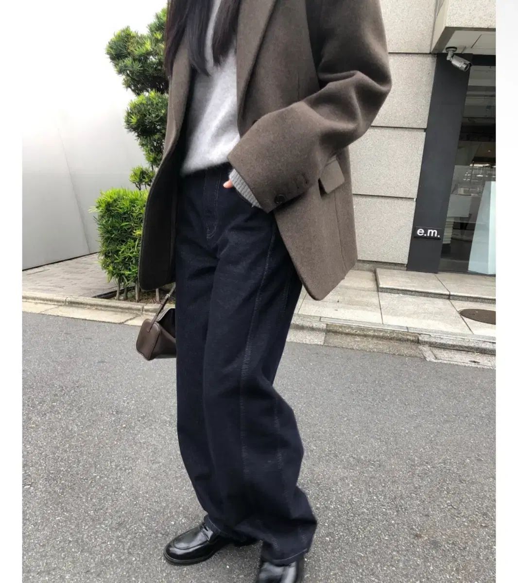 BR ブランチ TOKYO 東京 生デニム カーブパンツ 裏起毛