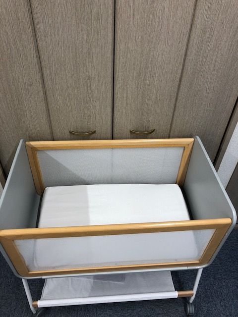  クリーニング済み 説明書付 wagon リリワゴン2 グレー ベビーベッド マット付 NO 3 M 2 F ベッド ベビー用寝具 ベッド