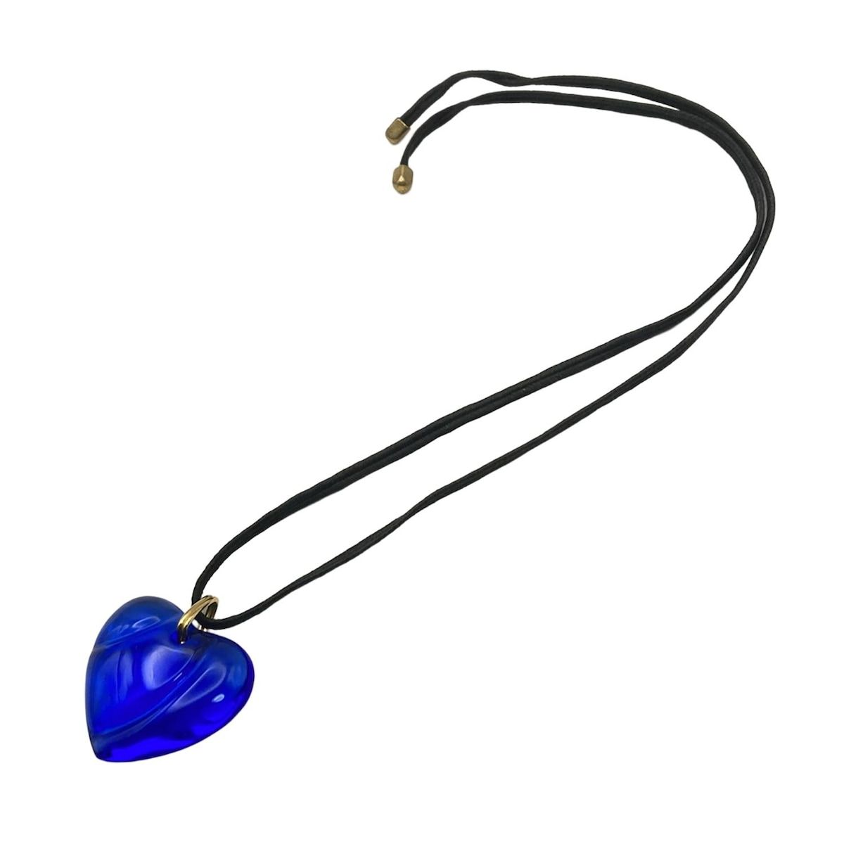 Baccarat バカラ ネックレス ブルー ハート