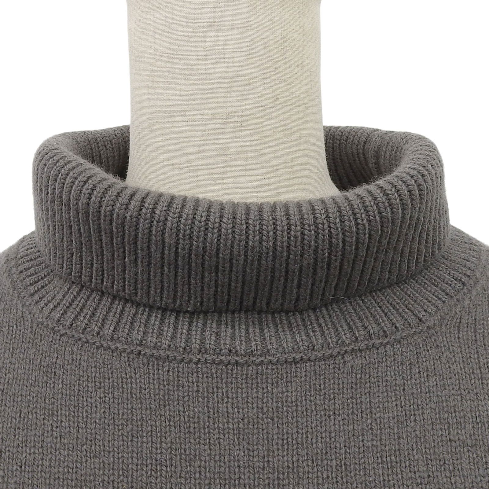 極美品▲THE ROW ザロウ 4651-Y184 ウール カシミヤ タートルネック ロングスリーブ 長袖 ニット セーター グレー XS USA製 正規品 レディース 極美品△THE ROW ザロウ 4651-Y184 ウール カシミヤ タートルネック