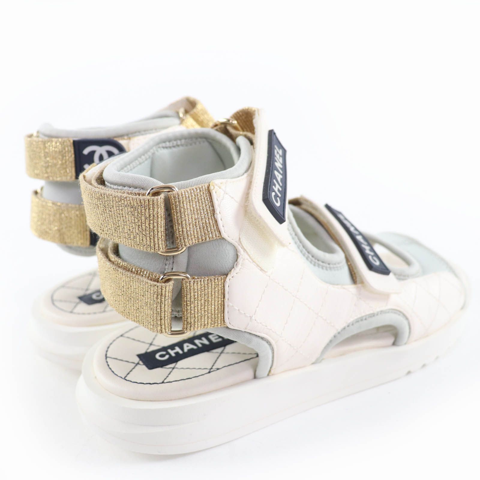 良品☆CHANEL シャネル 21P G37231 ココマーク マトラッセ ベルクロ