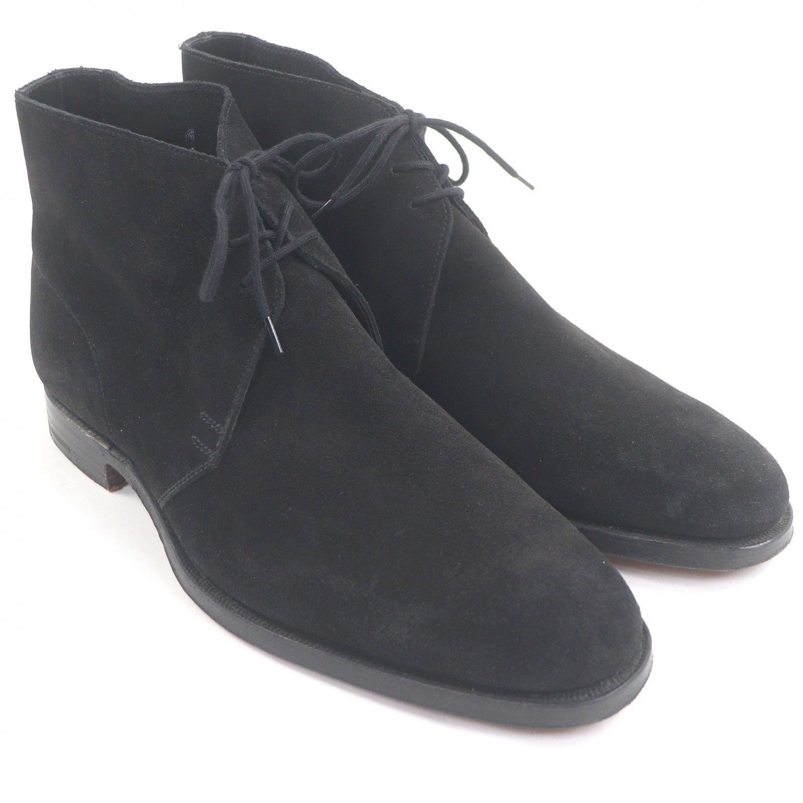 -JONES クロケットアンドジョーンズ 8489 CHUKKA スウェードレザー チャッカーブーツ アンクルブーツ ブラック 8 イングランド製 メンズ