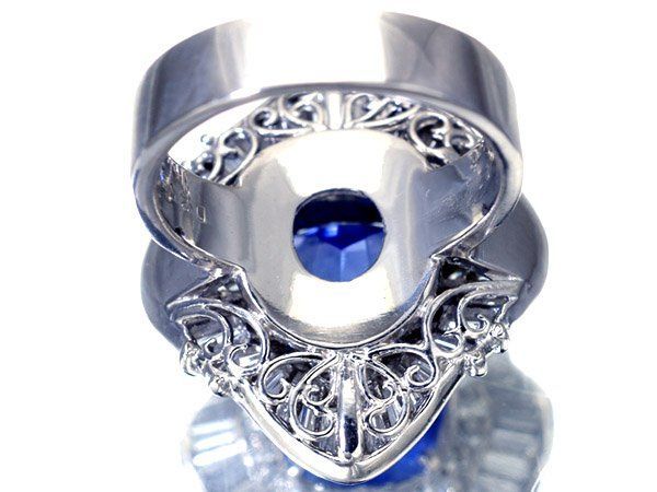 1円～【ジュエリー極】鑑付 極上品！超特大天然タンザナイト14.48ct＆