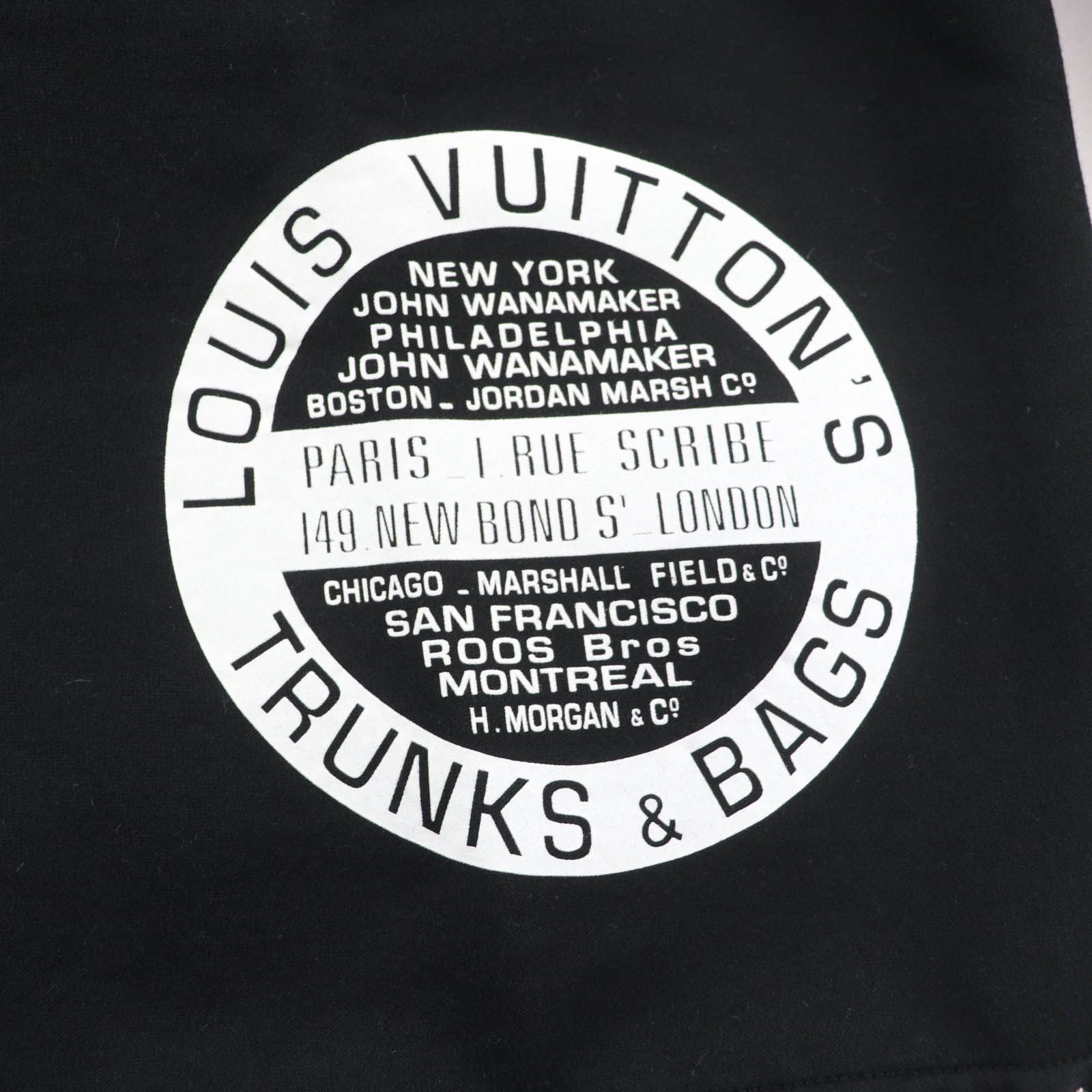  LOUIS VUITTON ルイヴィトン ロゴデザイン モノグラム トランクス-バッグ パーカー トップス ブラック XL イタリア製 レディース その他 トップス