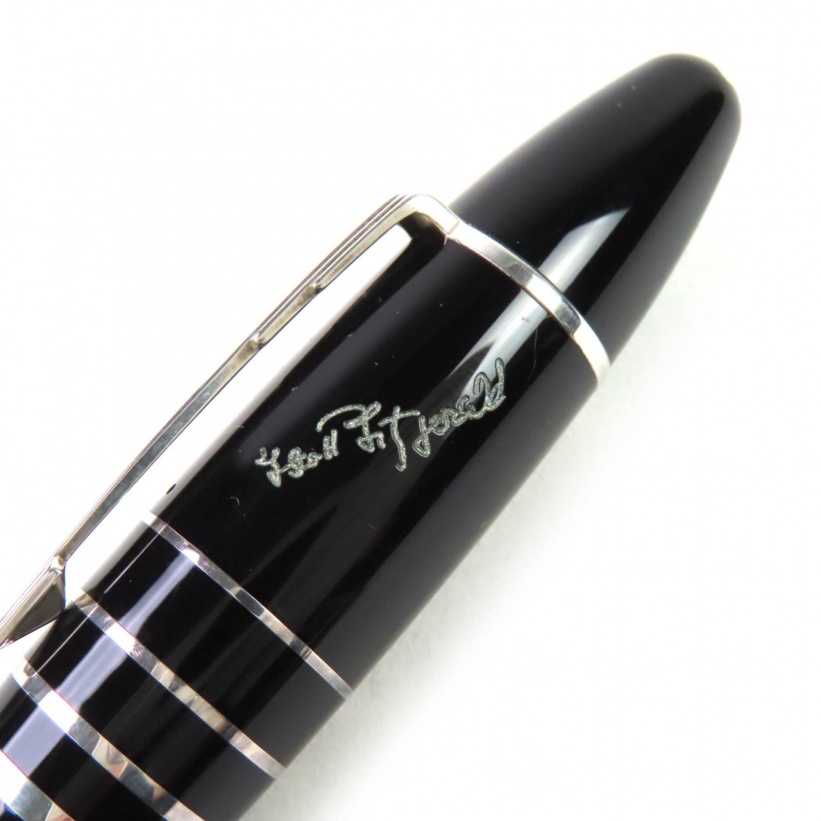  モンブラン ヴィンテージ 作家シリーズ2002 F スコット フィッツジェラルド PIX AG 925 ペン先18 K Fニブ ホワイトスター 万年筆 ブラック ホワイト シルバー ドイツ製 メンズ 万年筆 万年筆 インク