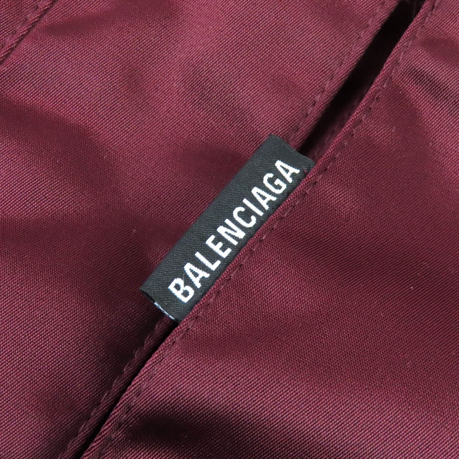 極美品△BALENCIAGA バレンシアガ 594907 Grape nylon oversize jacket フード付き 中綿入 コート ボルドー 42 イタリア製 正規品 メンズ 極美品△BALENCIAGA バレンシアガ 594907 Grape nylon oversize jacket