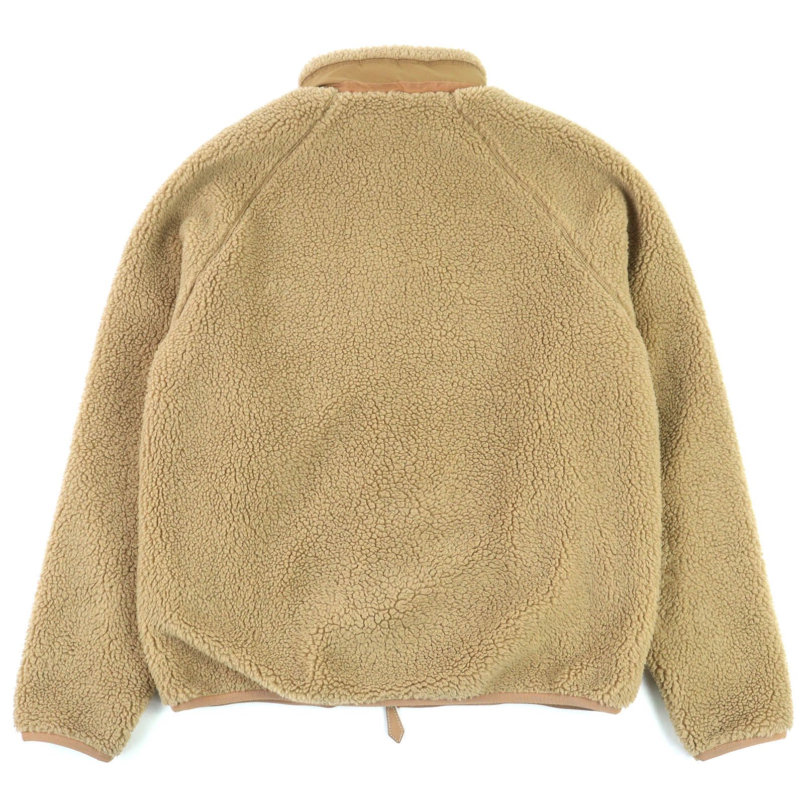 極美品△BURBERRY バーバリー 8045555 ロゴエンブレム ボアフリース