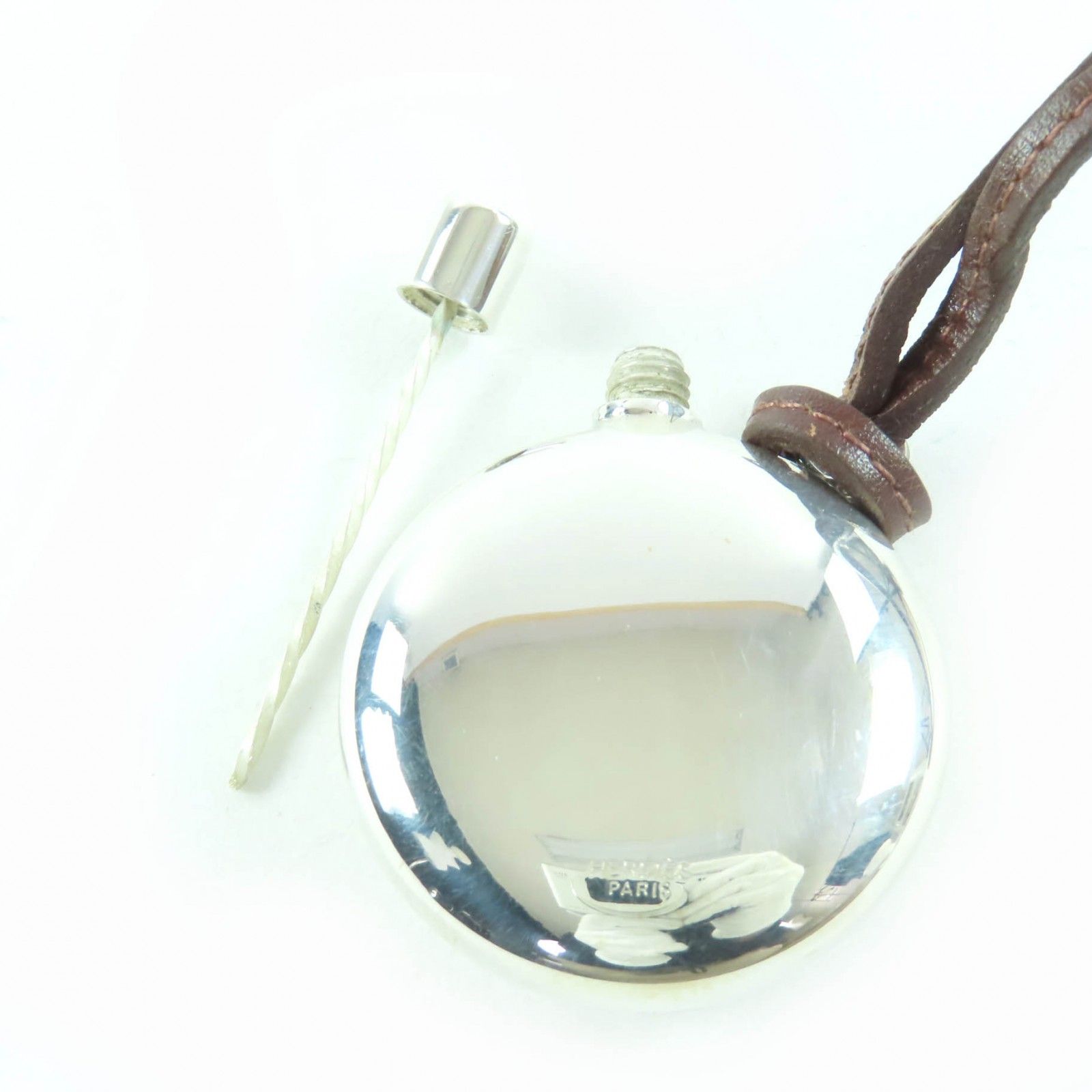 HERMES ヴィンテージ パフュームボトル ペンダント ネックレス シルバー HERMES(エルメス) / パフュームボトルネックレス/ネックレス/--/SLV