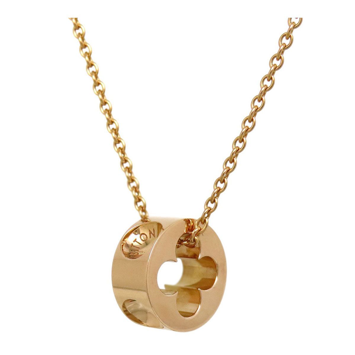 ルイヴィトン パンダンティフ アンプラント ネックレス Au750 (K18PG