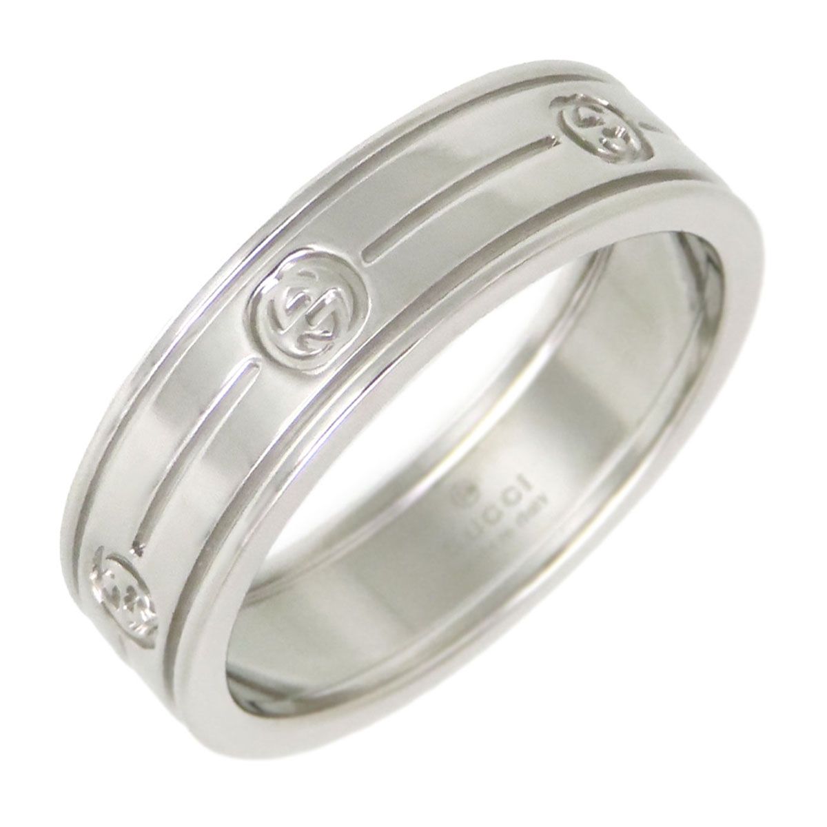 グッチ インターロッキングG リング 21 750 K 18 WG メンズ GUCCI ジュエリー