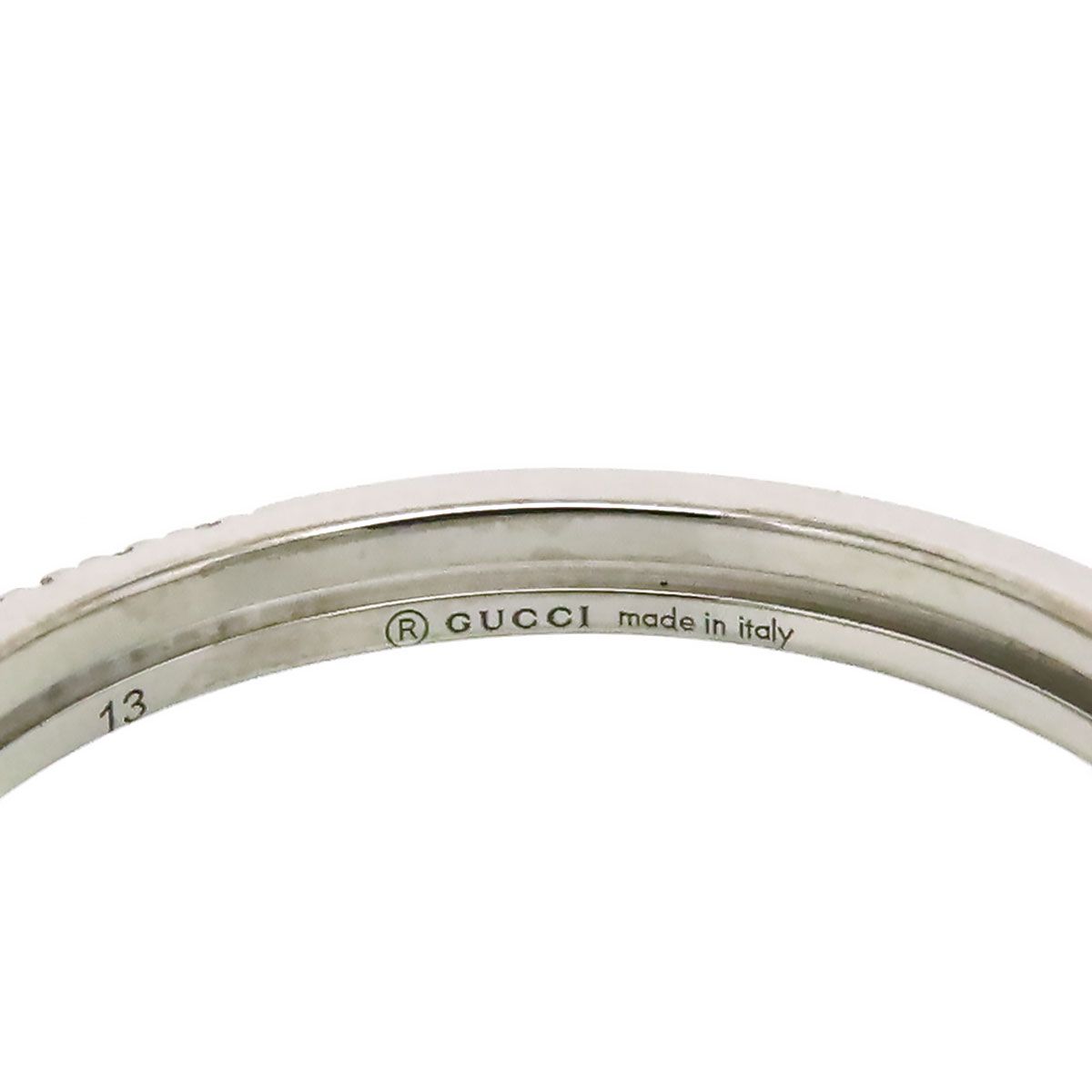 グッチ インフィニティ ダイヤモンド リング #13 Au750 (K18WG