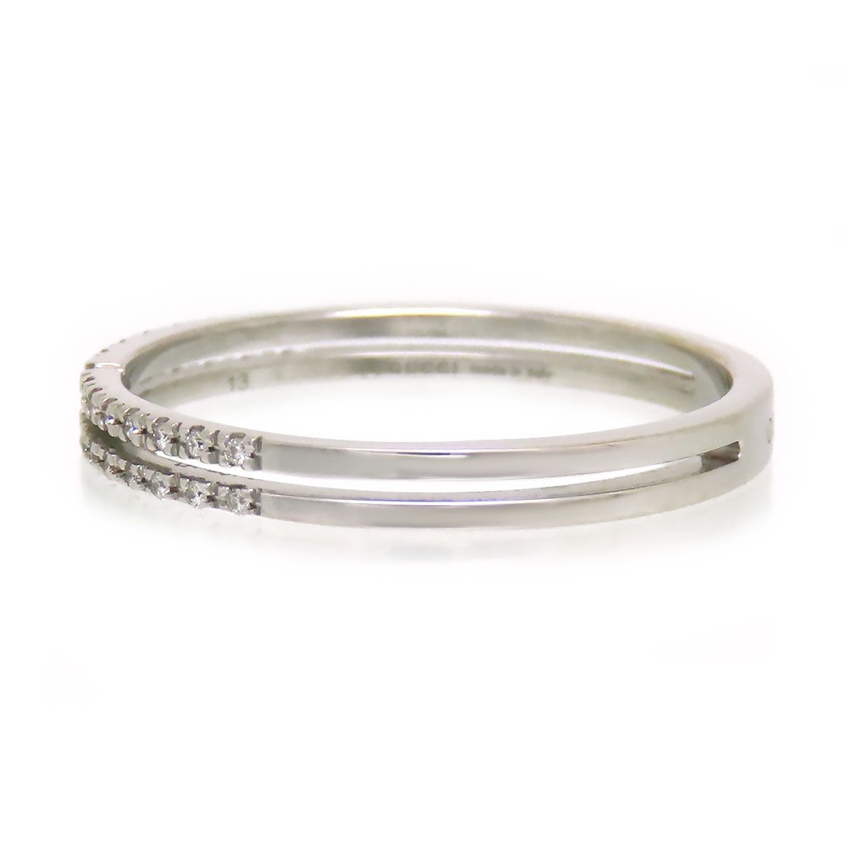 グッチ インフィニティ ダイヤモンド リング #13 Au750 (K18WG