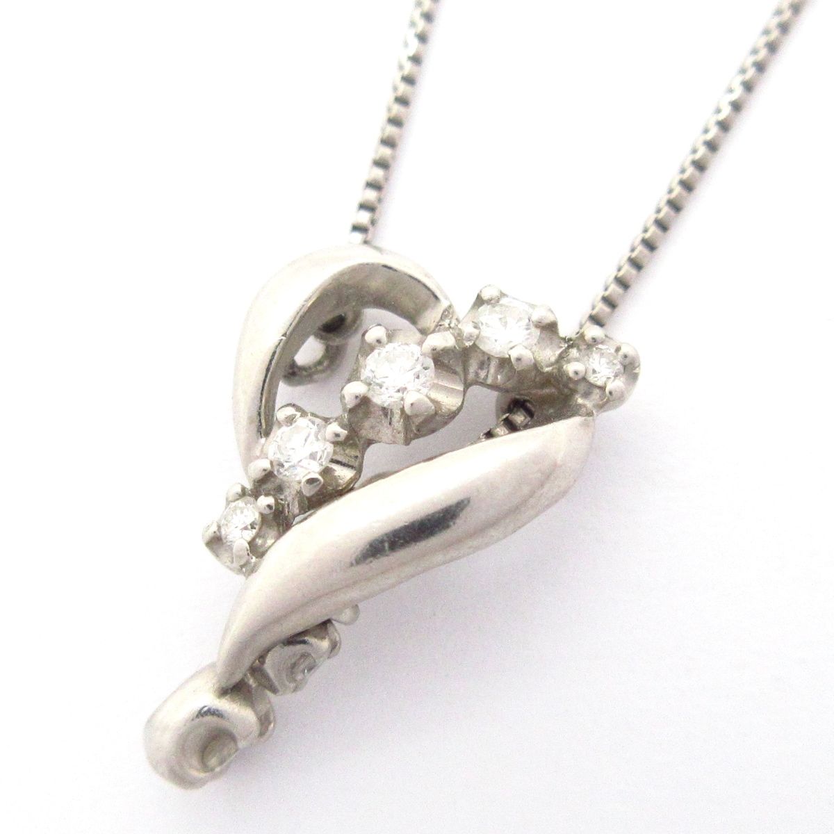 VENDOME ヴァンドーム青山 ネックレス Pt 950 850 ダイヤモンド 7 Pダイヤ ハート