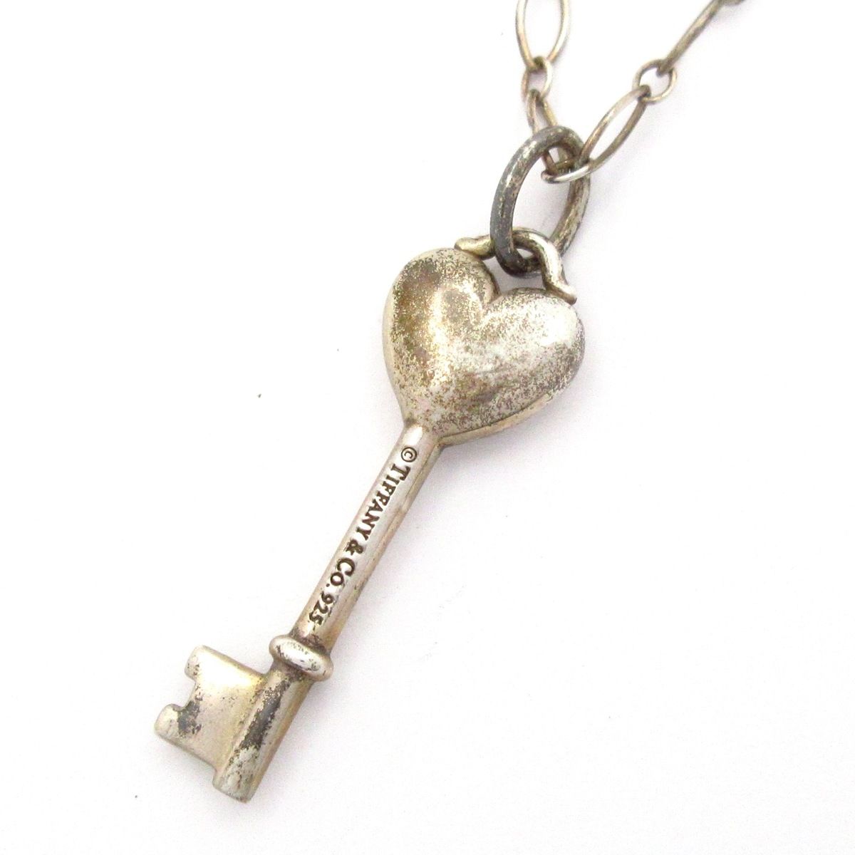  TIFFANY Co ティファニー ネックレス ハートキー シルバー ダイヤモンド 1 Pダイヤモンド ネックレス アクセサリー