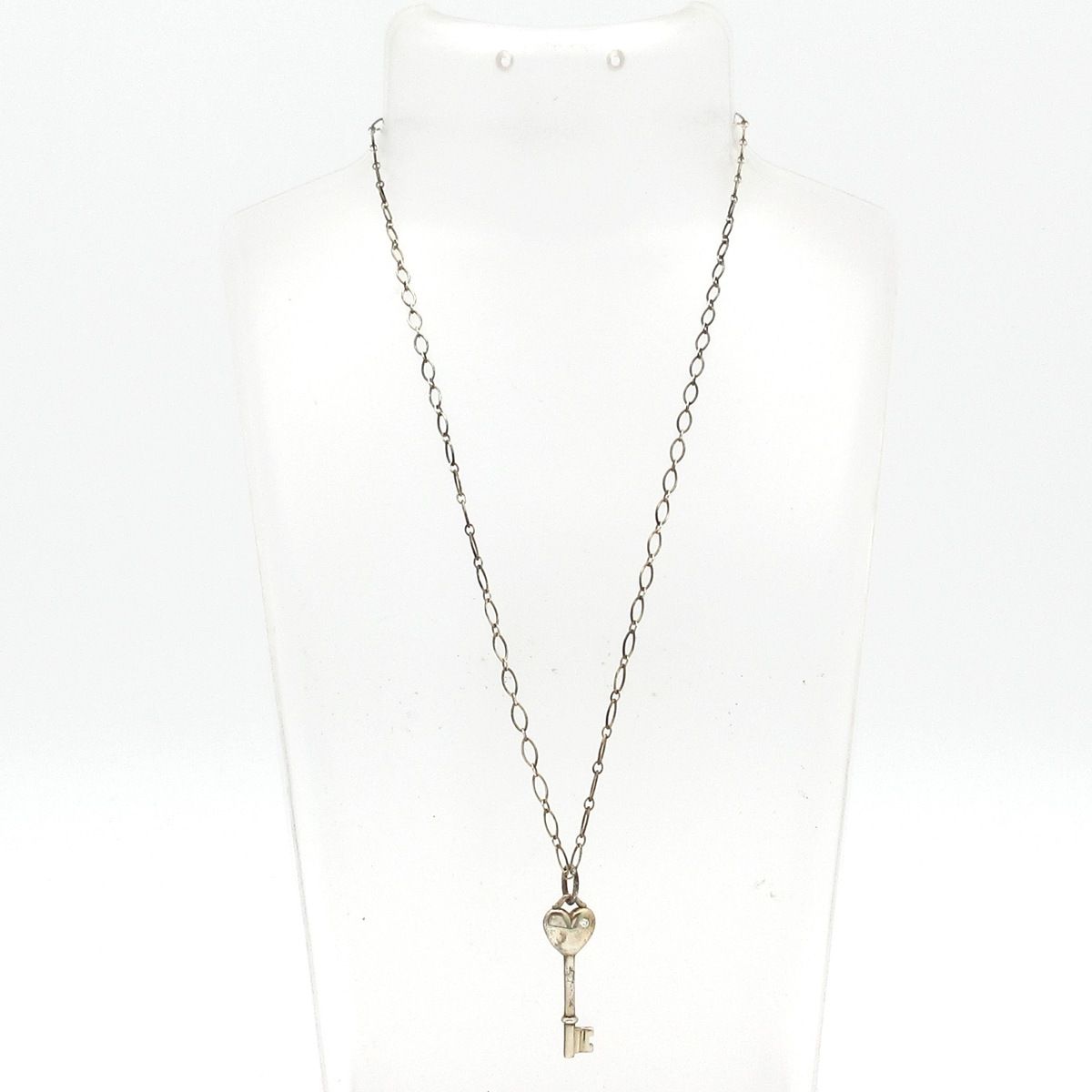 ティファニー　TIFFANY&Co. ハート　キー　ダイヤ　１P TIFFANY&Co. ティファニー ハートキー 1P ダイヤ ネックレス シルバー