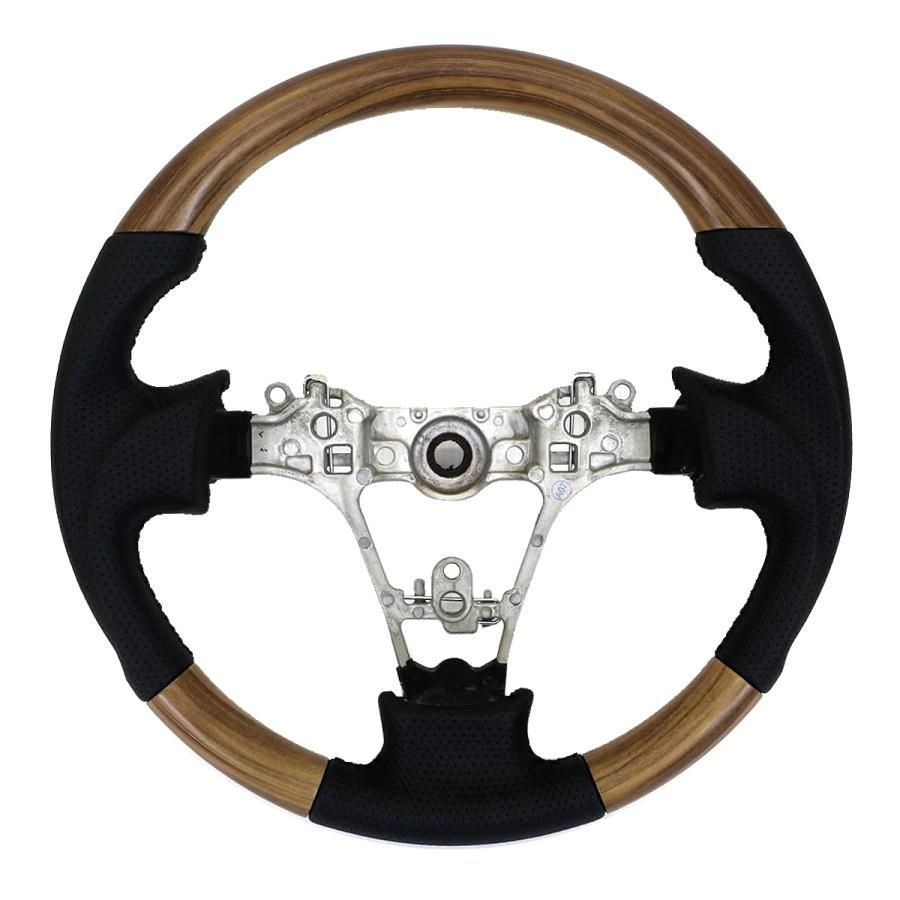 プロボックス サクシード 160系 木目調 ステアリング ライトブラウン ノーマルグリップ 内装 カスタム パーツ