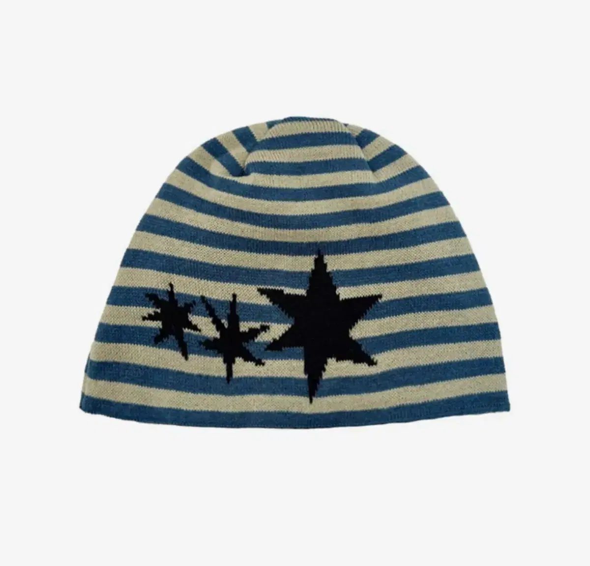 タンサンマグネシウム - ジャカード ストライプ ビーニー ブルー