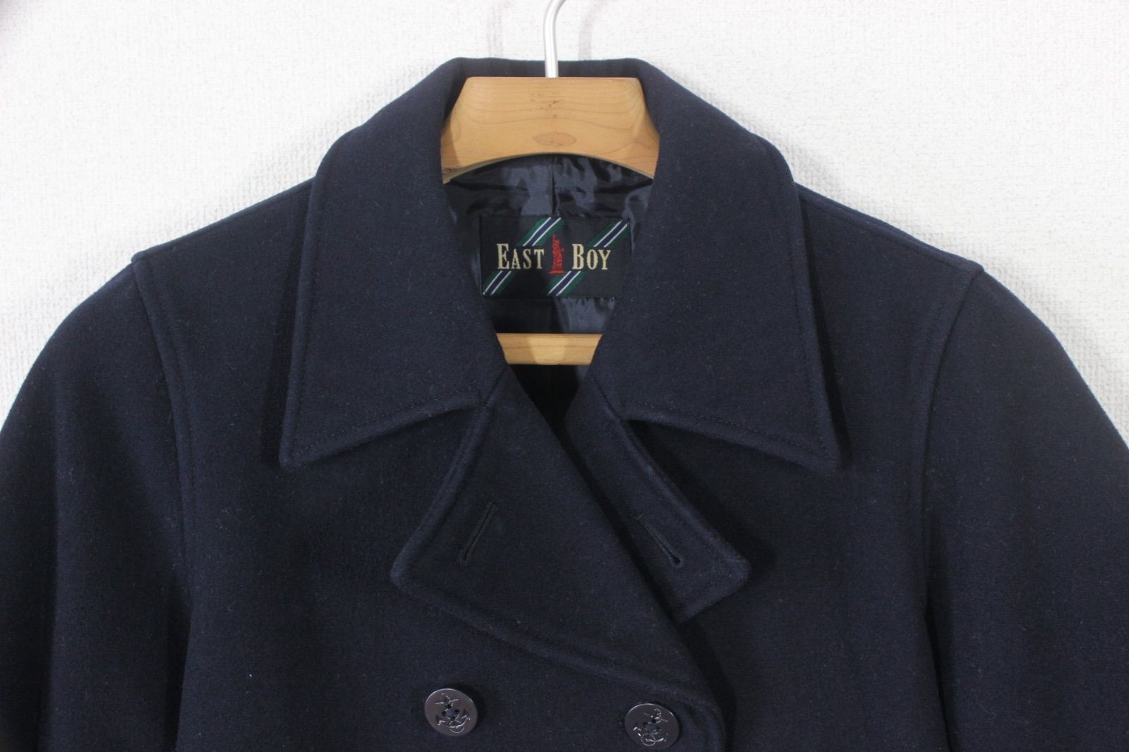 59【極美品】イーストボーイ ピーコート 11 ネイビー 紺 L スクール