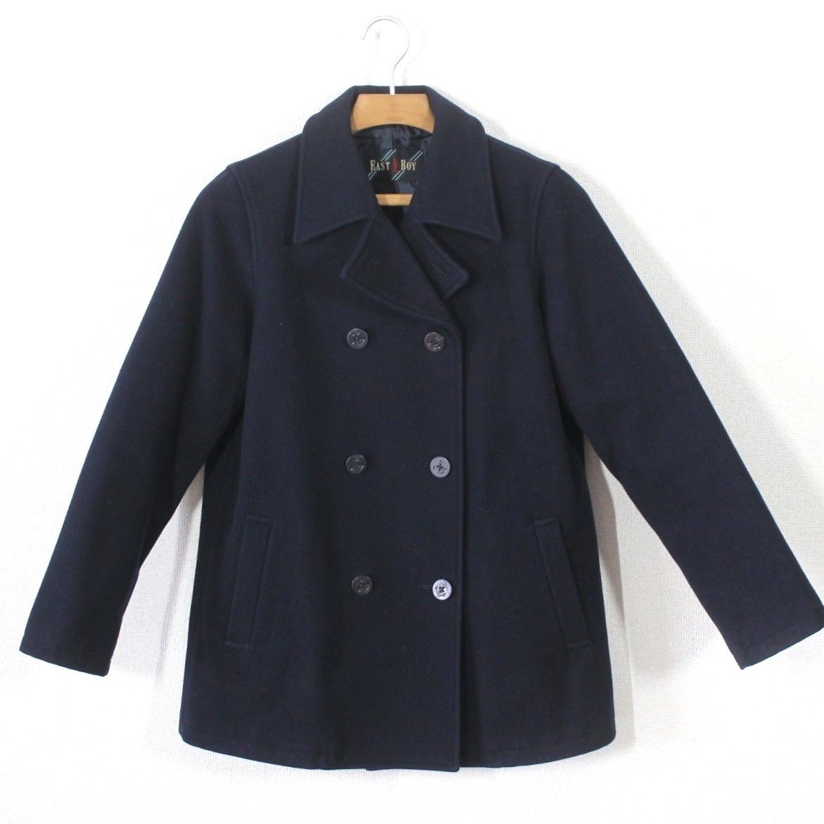 購入 59【極美品】イーストボーイ ピーコート 11 ネイビー 紺 L