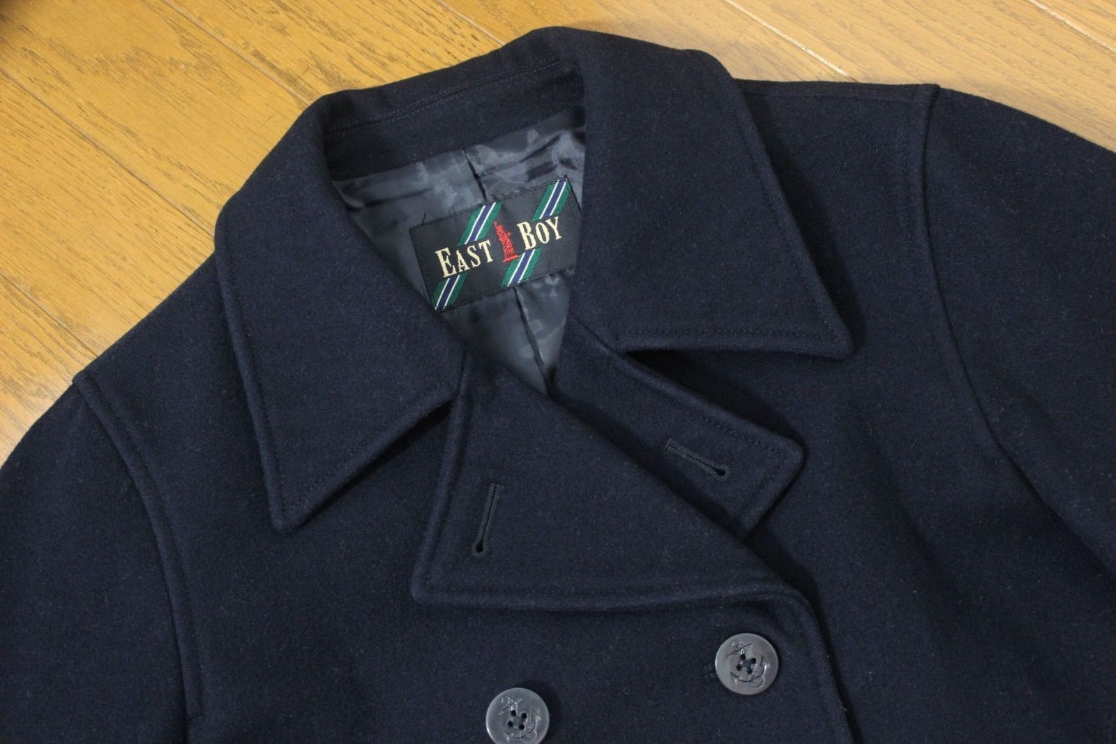 購入 59【極美品】イーストボーイ ピーコート 11 ネイビー 紺 L