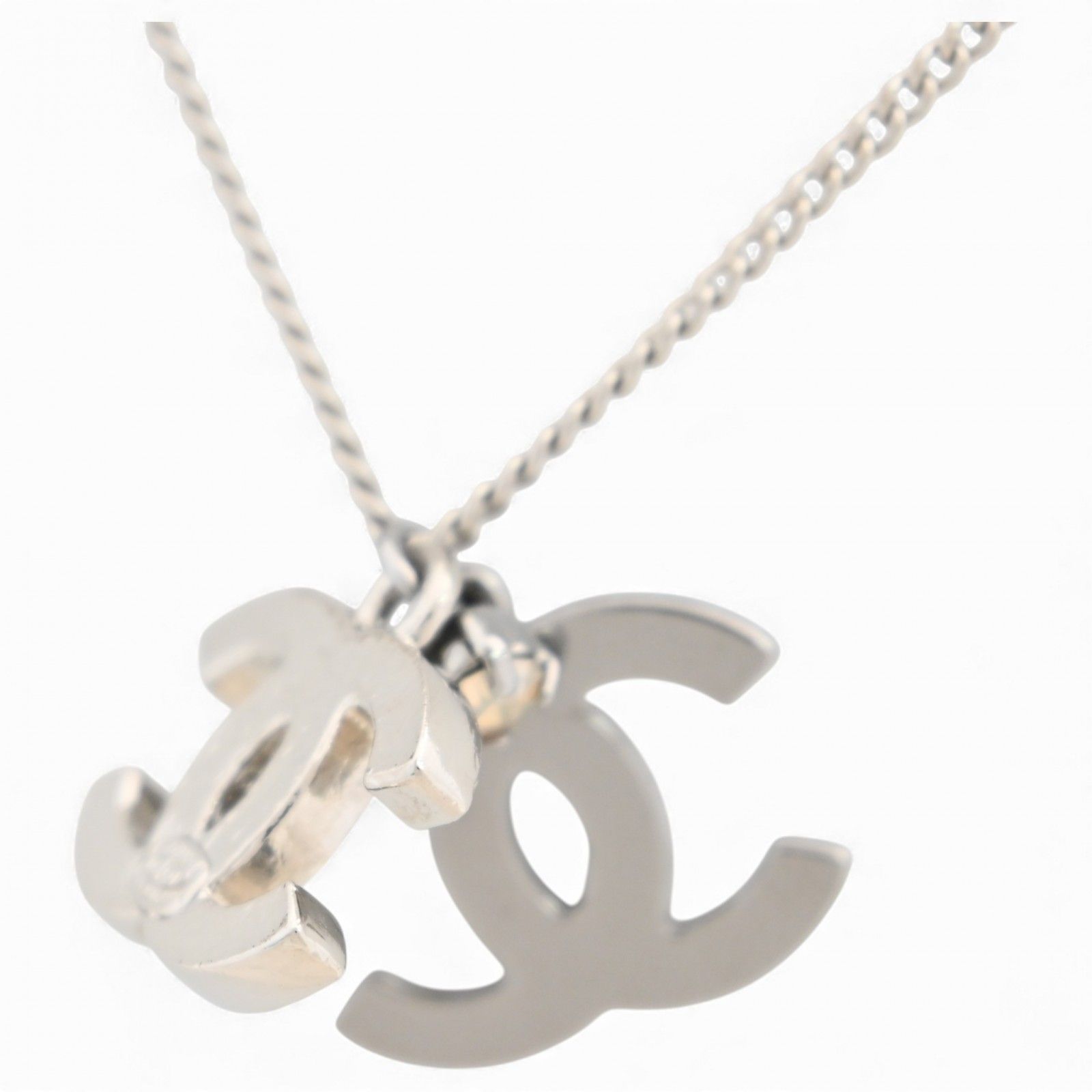 【美品】CHANEL シャネル ココマーク ネックレス シルバー CHANEL（シャネル） ネックレス/ペンダント/ブレス メンズ/レディース