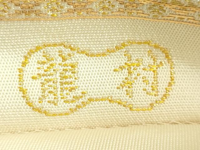 平和屋本店●極上　龍村美術織物　六通柄　本袋帯　幾何彩章文　金糸　逸品　DZAB2310kh6 平和屋本店○極上 龍村美術織物 六通柄 本袋帯 幾何彩章文 金糸 逸品