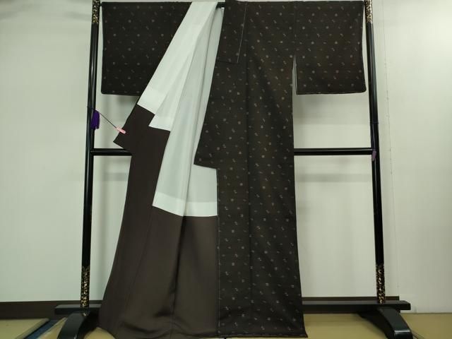  上 国指定重要無形文化財 本場久米島紬 草木染 手織 証紙付き kh 6 紬 着物