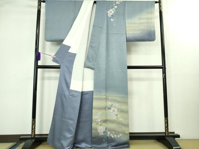 上 久保田一竹 幻の辻が花 訪問着 暈し染め 金通し地 kh 6