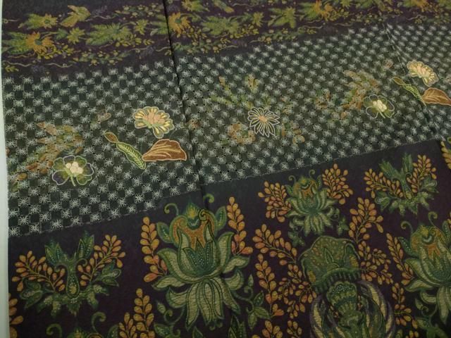 更紗花鳥文 暈し染め