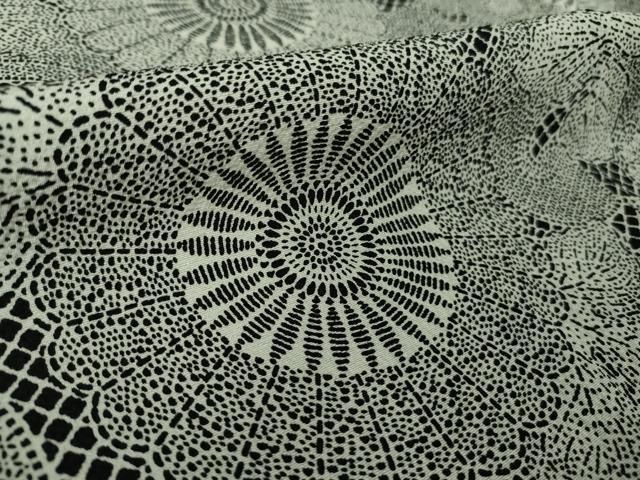  上 重要無形文化財 人間国宝 中村勇二郎 江戸小紋 栄光の三代献上 鬼しぼ縮緬 反端 パンフレット付き kh 6 小紋 着物