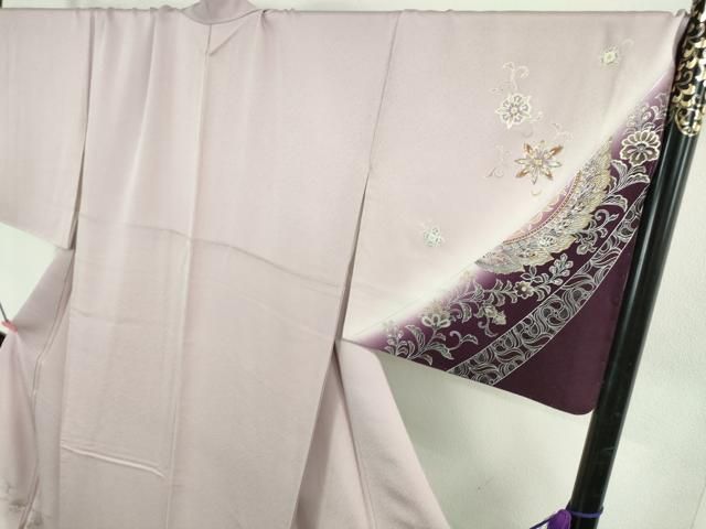 薄葡萄色地 暈し染め