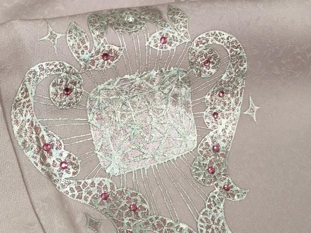 薄葡萄色地 暈し染め