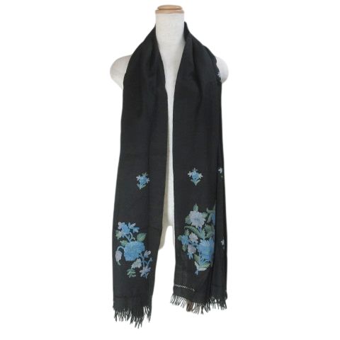 ターラブランカ TARA BLANCA ストール 楽天市場】TARA BLANCAターラ ブランカ 新品同様□フラワー 手刺繍