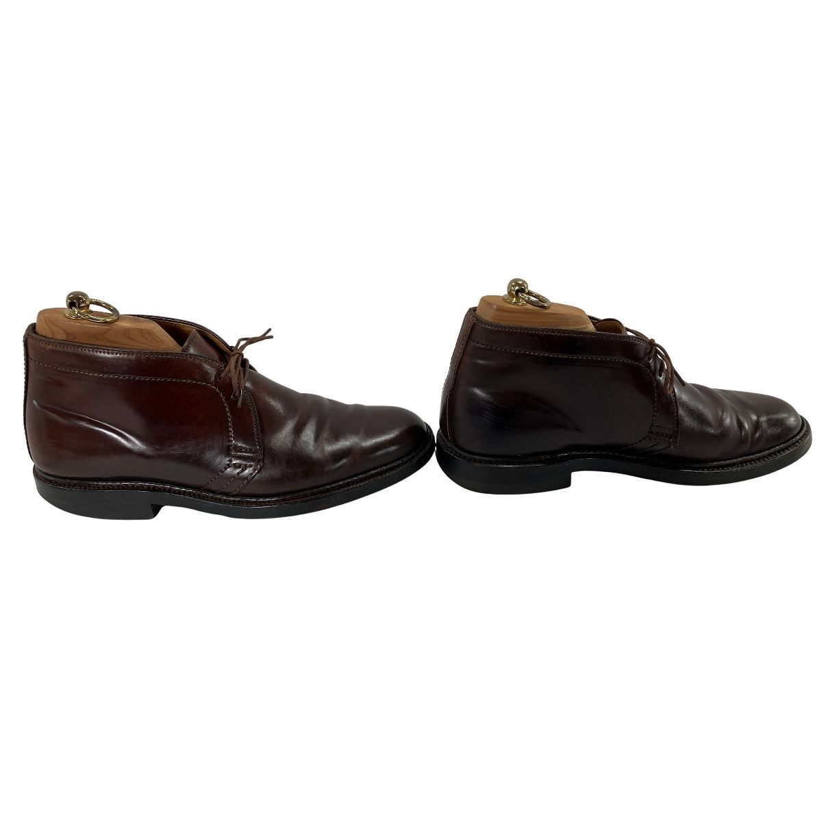  Alden CHUKKA BOOTS 1339 オールデン コードバン チャッカブーツ サイズ8 B D シューシューキーパー ブラシ 付き その他 ブーツ 革靴