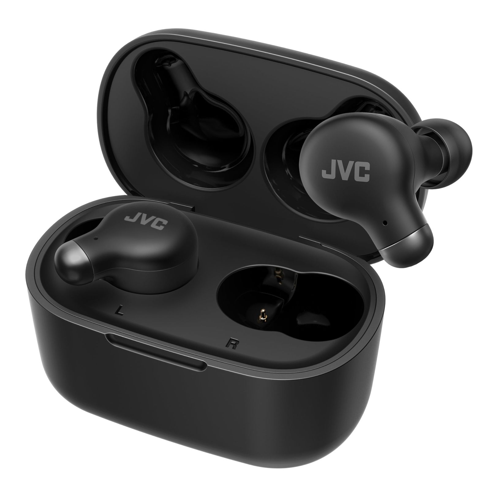 JVCケンウッド JVC HA-Z 251 T-B ワイヤレスイヤホン Bluetooth Ver 5.3 ノイズキャンセリング 外音取込み機能 マイク付き 最大28時間再生 小型 軽量 防滴 IPX 4 低遅延モード テレワーク ブ ブラック