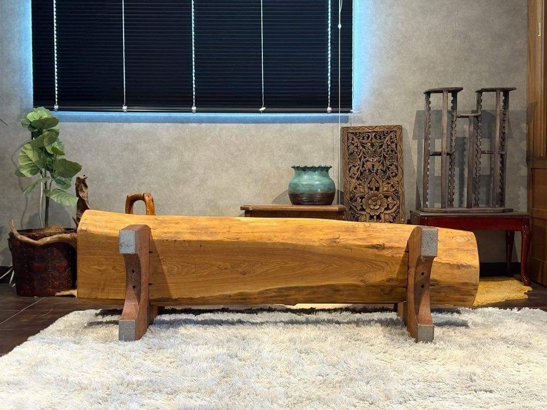 希少 無垢材 ベンチ アンティーク ヴィンテージ 和モダン 杉の木