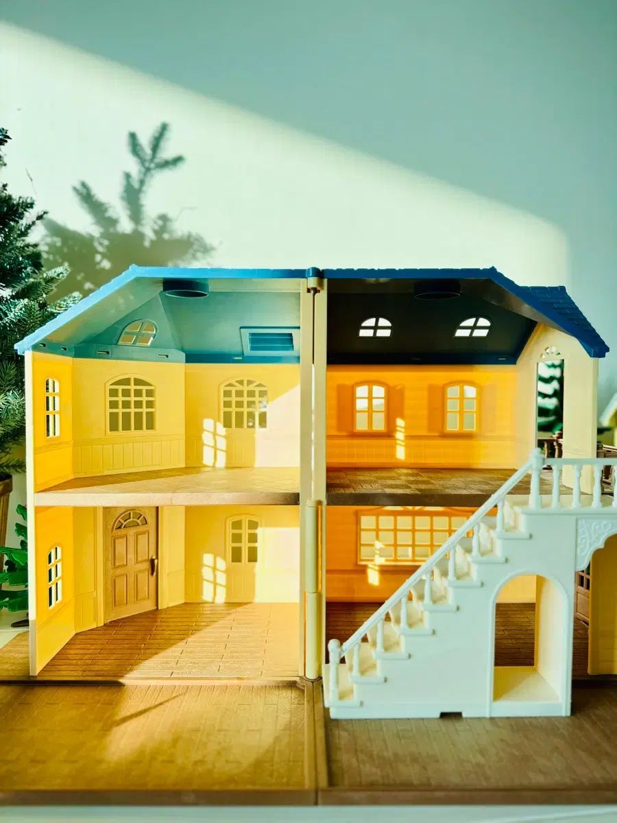 シルバニアファミリー 駐車場 あり 青い屋根 ジップ