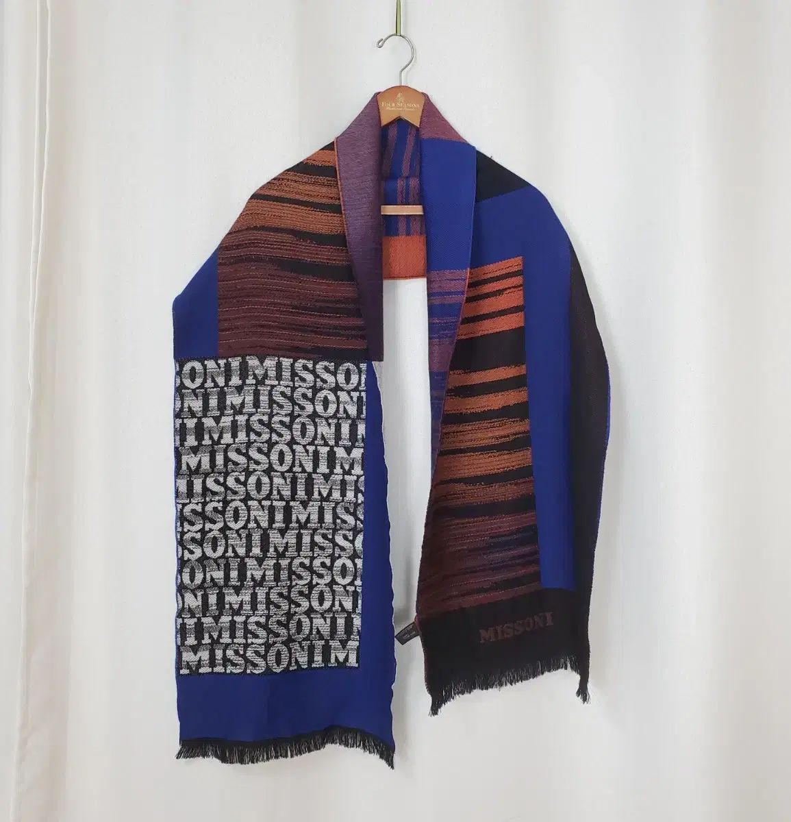  ミッソーニ ウール リバーシブル ショール兼マフラー マフラー 小物
