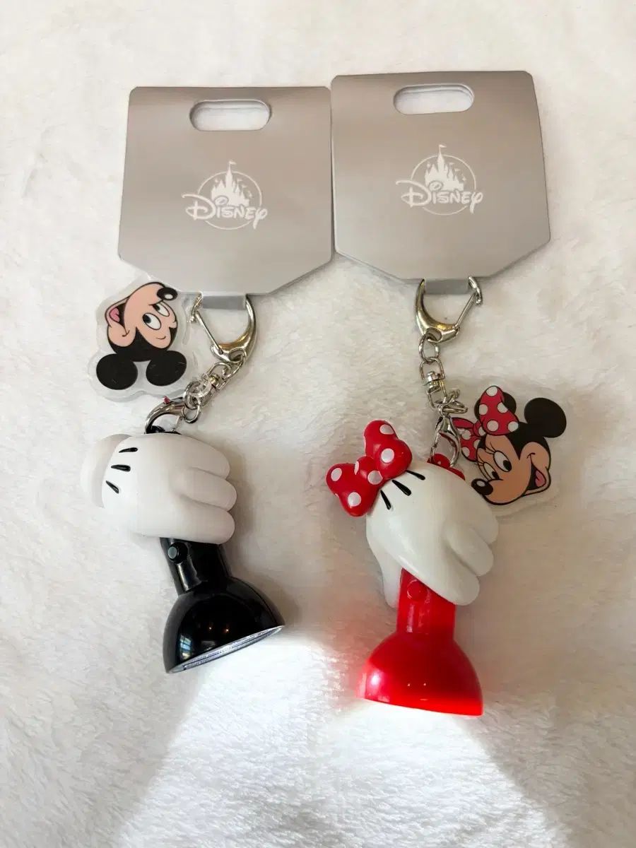 Disney STORE JAPAN ミッキー ミニ 懐中電灯 キーホルダー セット