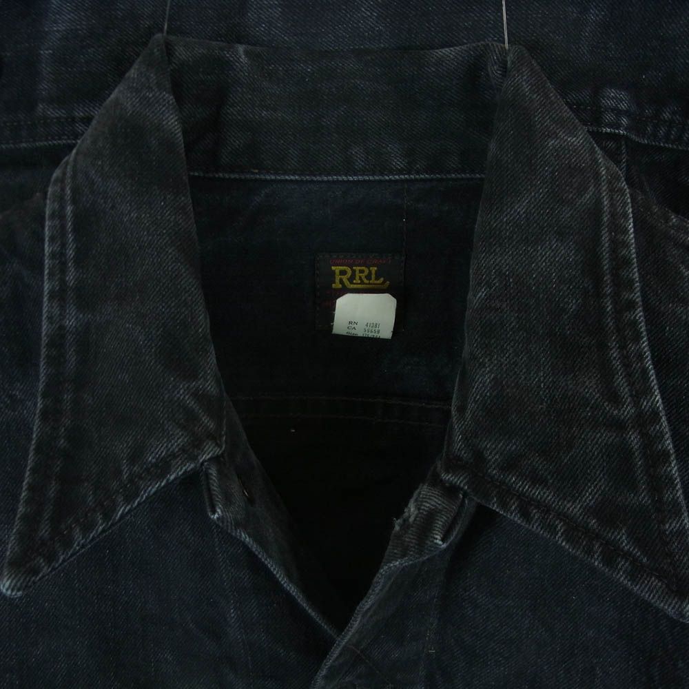 RRL ブラックデニムジャケット トラッカージャケット 000000002769_91aP1dX.jpg