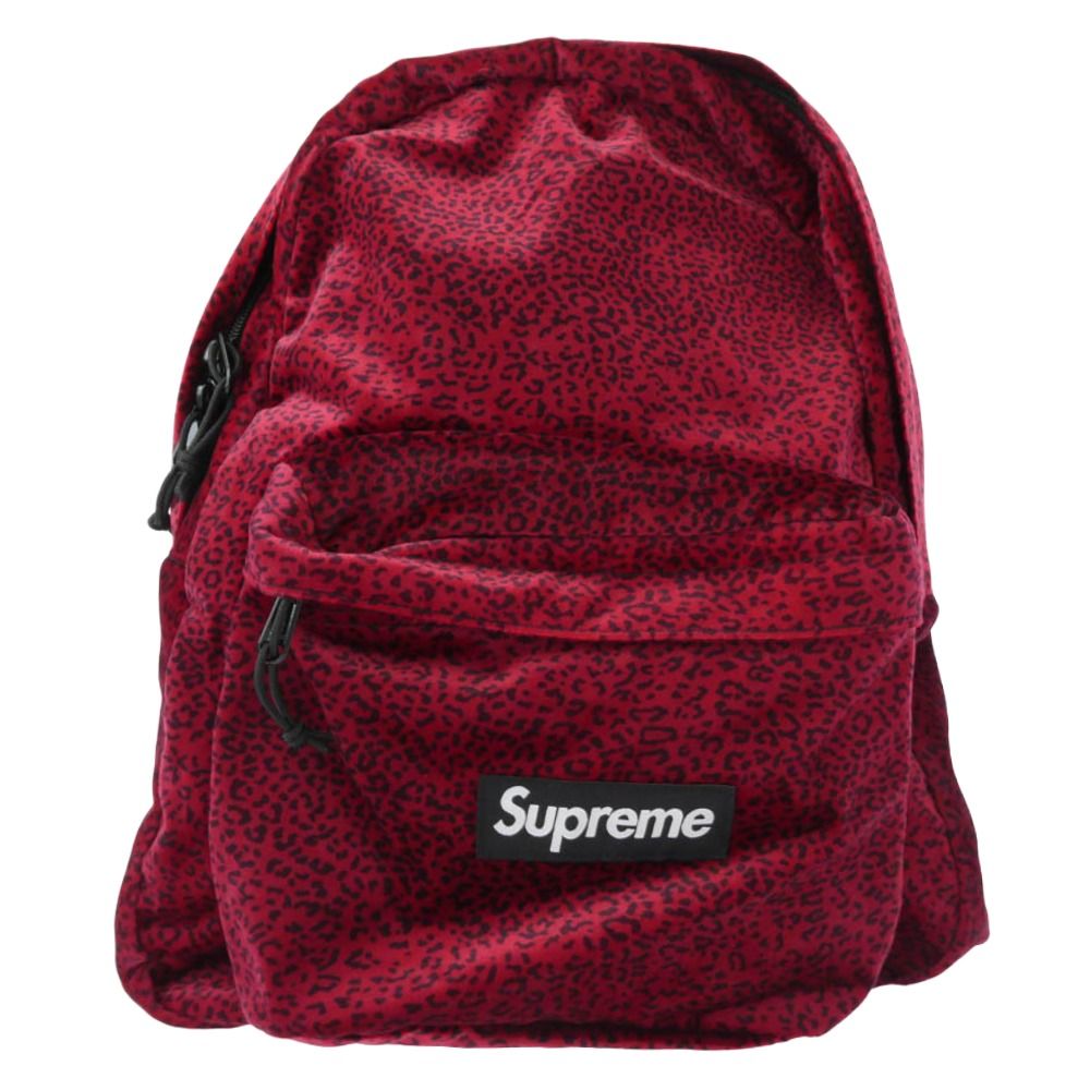 Supreme シュプリーム 25 AW Velvet Backpack ベルベット バックパック レッド系
