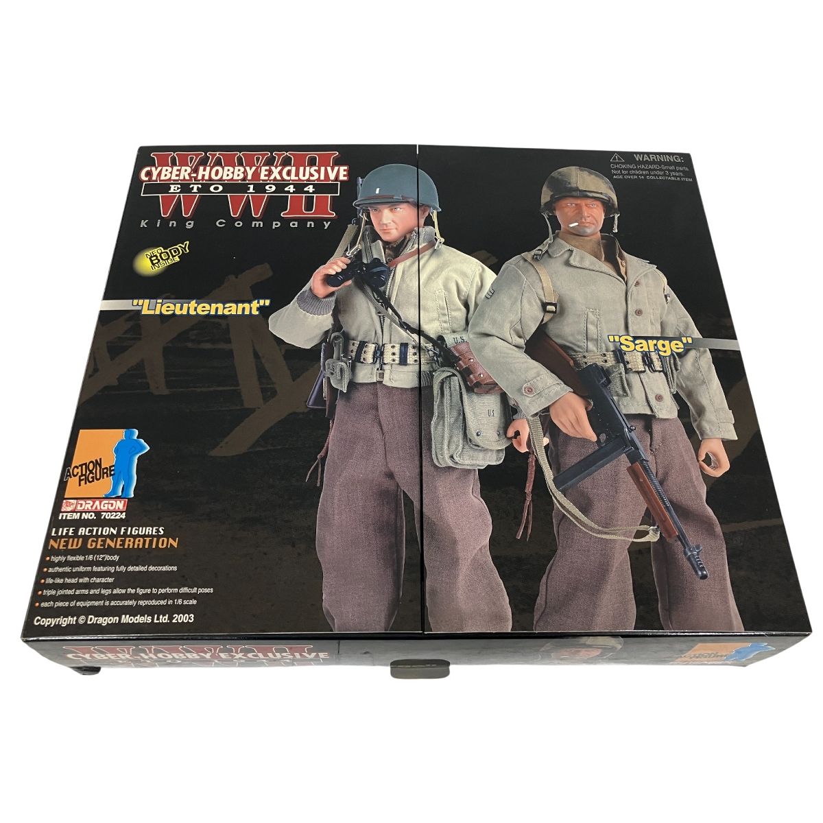 DRAGON 70224 1 6 サイバーホビー 品 WWII ETO 1944 中尉-軍曹 フィギュア