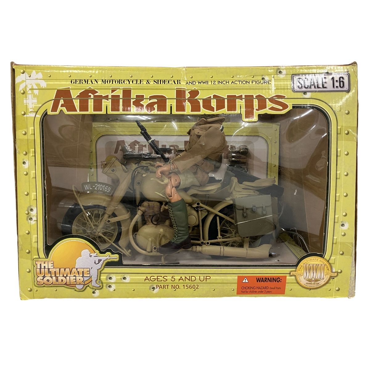 21 ST CENTURY TOYS THE SOLDIER 1 6 ドイツ アフリカ軍団 オートバイ-サイドカー フィギュア