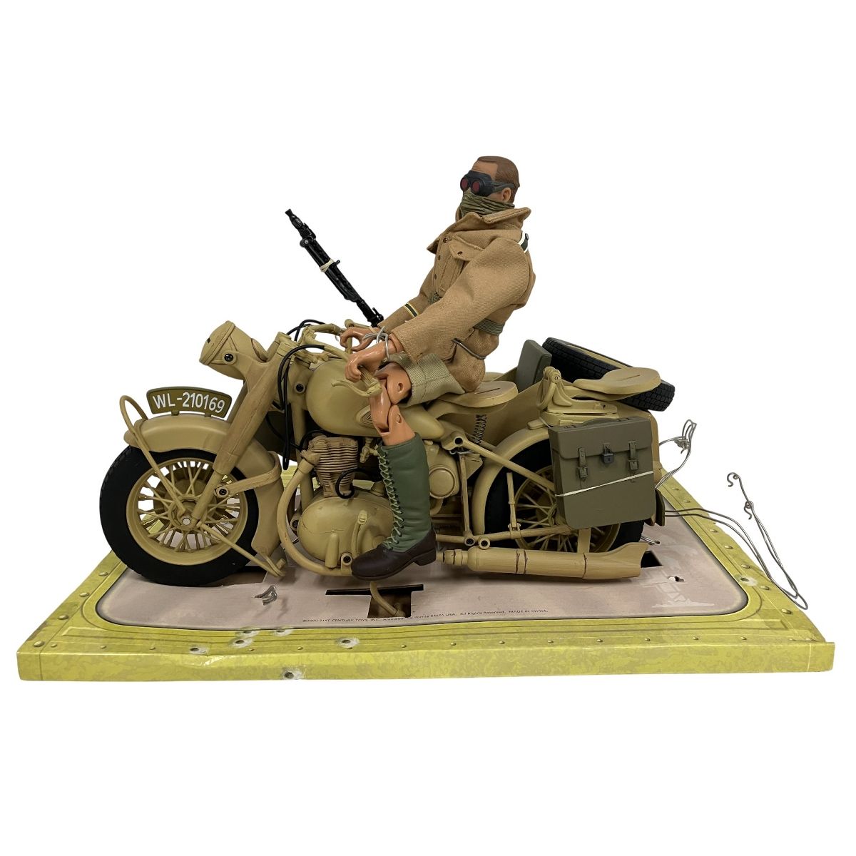 21 ST CENTURY TOYS THE SOLDIER 1 6 ドイツ アフリカ軍団 オートバイ-サイドカー フィギュア