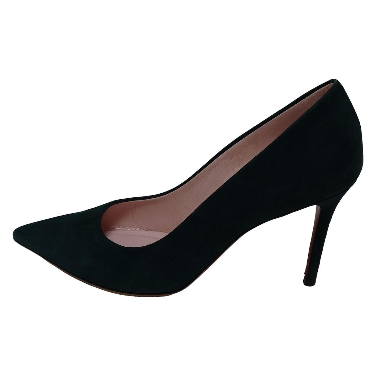 CELINE セリーヌ パンプス 37 5 レディース ダークグリーン