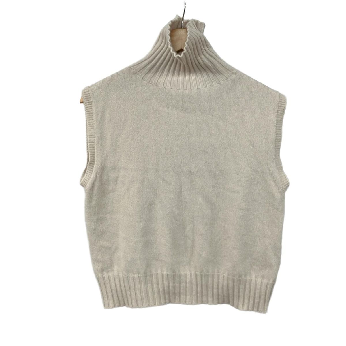 MargaretHowell マーガレットハウエル ノースリーブセーター サイズ2 M レディース - ベージュ タートルネック