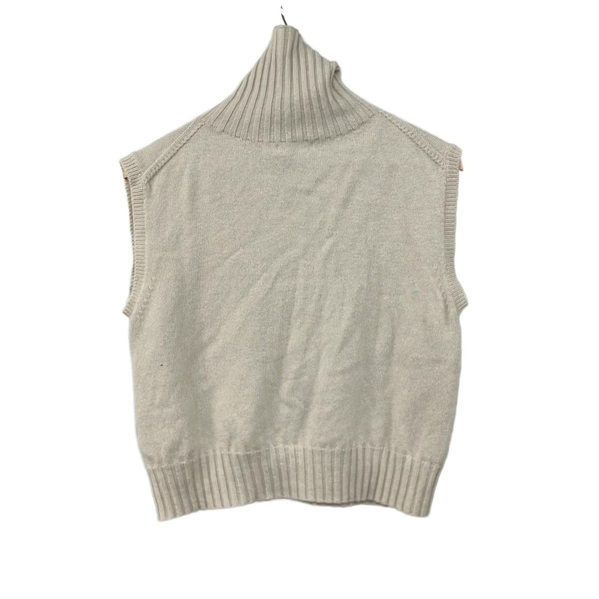 MargaretHowell マーガレットハウエル ノースリーブセーター サイズ2 M レディース - ベージュ タートルネック
